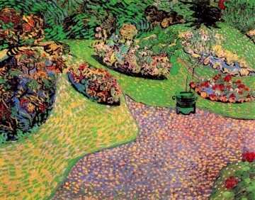  auvers painting - van gogh Garden in Auvers Vincent van Gogh